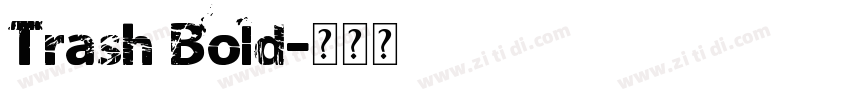 Trash Bold字体转换